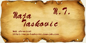 Maja Tasković vizit kartica
